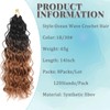 Pre Looped Ocean Wave Crochet Hair 8 Packs Boho Ocean