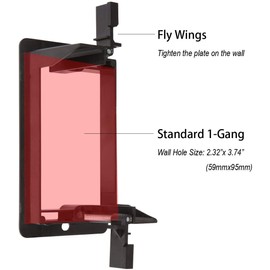 Wi4You Single Gang Low Voltage Mounting Bracket 10 Pack Wall Plate Mounting Bracket for RCA, Networking, HDMI, Coaxial Cables & Telephone Speaker Wires (1 Gang)
