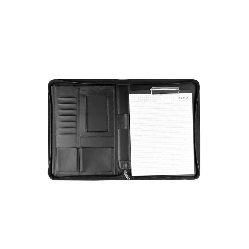 Comzantor A4 Leather Document Folder, Organiser Folder, Writing Case, Conference