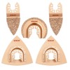 5pcs Mixed Universal Carbide oscillating Tool Blades Set for Tile