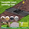 Lawn Leveling Rake Tool - 30”x10” Heavy Duty Stainless Steel