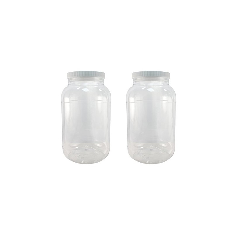 Pinnacle Mercantile 1 Gallon Plastic Jars with Screw on Lined