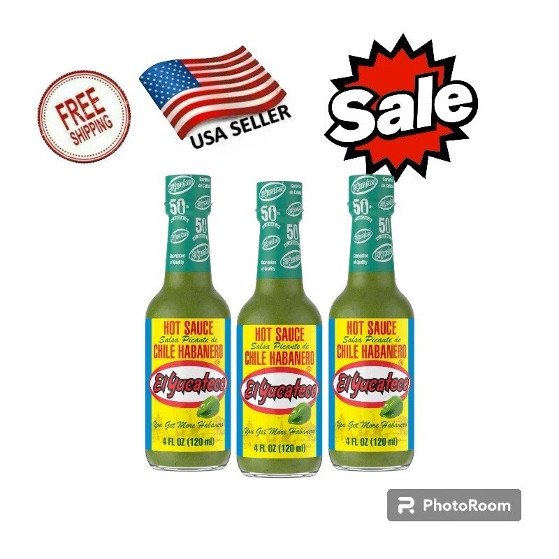 El Yucateco Sauce Habanero Green Hot - 4 Ounce (pack1,2,3,4,5
