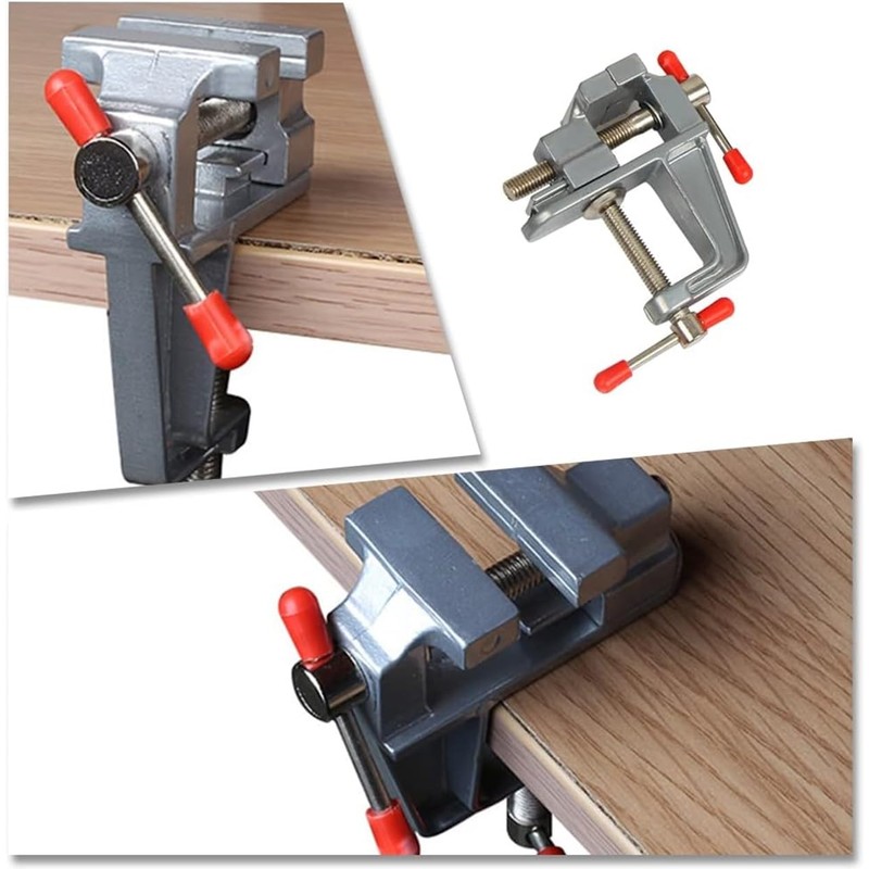 AYMBH Aluminum Alloy Mini Table Base Bench Work Vise Clamp