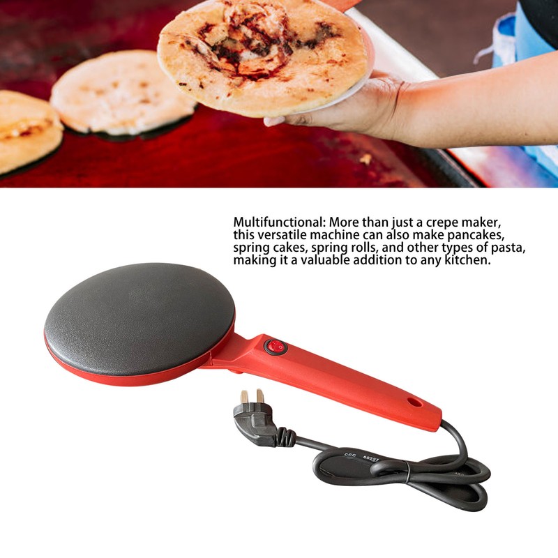 800W Electric Crepe Maker Machine Easy To Use Multifunction Portable