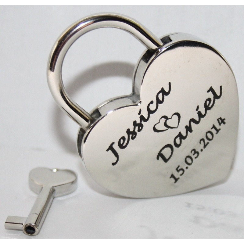 Love Heart In Silver With Large 60 x 45 mm