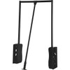 Pull Down Closet Rod, 26 lbs load capacity (Black powder-coated,