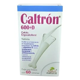 Caltron 600 D Salud Natural 60 Tabletas Calcio Vitamina D