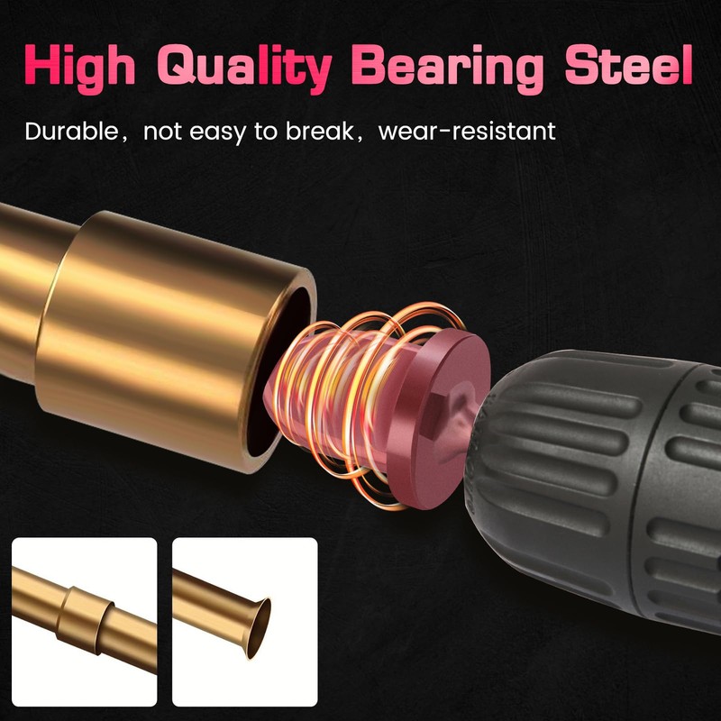 Hakkin 7Pcs Swaging Tool Drill Bit Set, Pipe Expander Tool