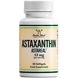 DW Astaxanthin | 50 Softgel Capsules - 12mg Astaxanthin per Serving | High Strength Antioxidant Supplement | Non-GMO & Gluten Free | Manufactured in The UK