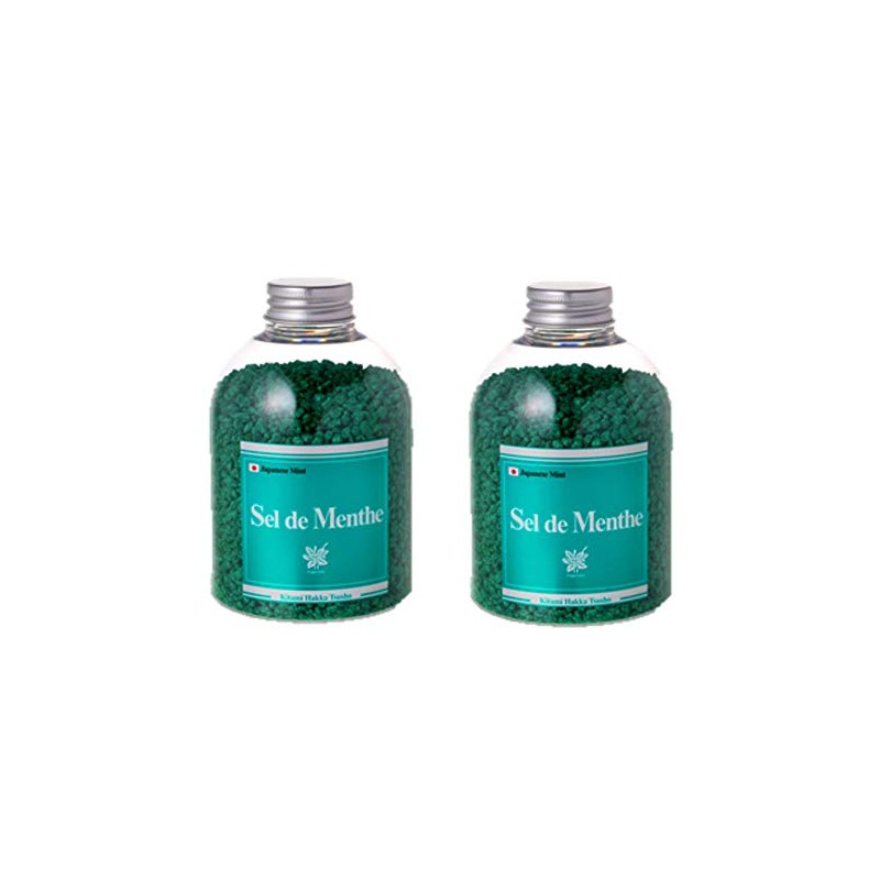 Kitami Hakka Tsusho Bath Salt, Sel de Menthe Value Bottle,