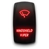 Windshield Wiper - Red - Laser Etched 5-Pin Double Pole