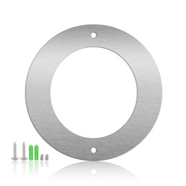 Monlyey 5 Inch Stainless Steel Floating Door Numbers and Metal Letters, Modern Silver Metal House and Mailbox Numbers, Sleek House Address Sign for Home, Apartment, and Garden Decor (Letter O)