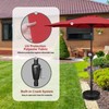 YSSOA 9' Patio Umbrella 20" Capacity Fillable Heavy Duty Round