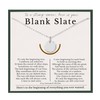 HOPE LOVE SHINE New Beginnings Blank Slate Necklace for Women