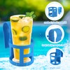 6pcs Poolside Cup Holder, Swimming Pool Cup Holder Plastic Above