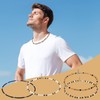 4 Pcs Puka Shell Necklace for Men, Surfer Puka Choker,
