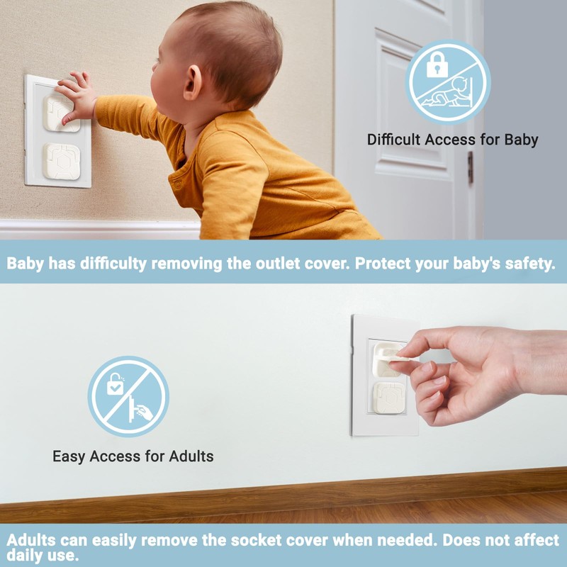Outlet Covers Baby Proofing, 40 Pack Child Proof Plug Socket