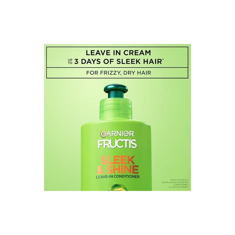Garnier Fructis Sleek & Shine Intensely Smooth Leave-In Conditioning Cream,
