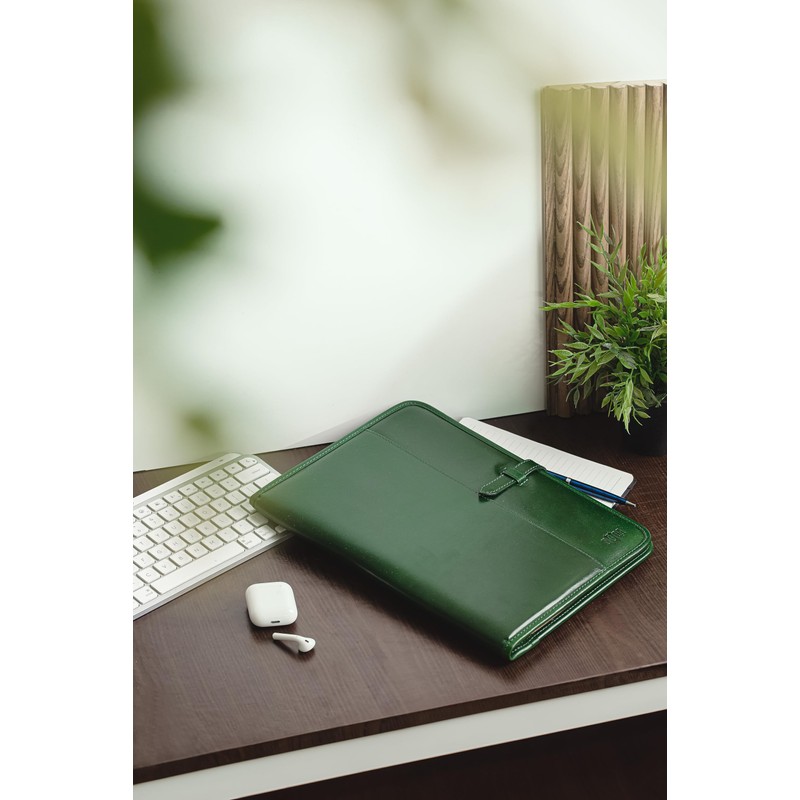 Leather Pad Folio, Executive Folio A4, Genuine Leather Portfolio, Professional
