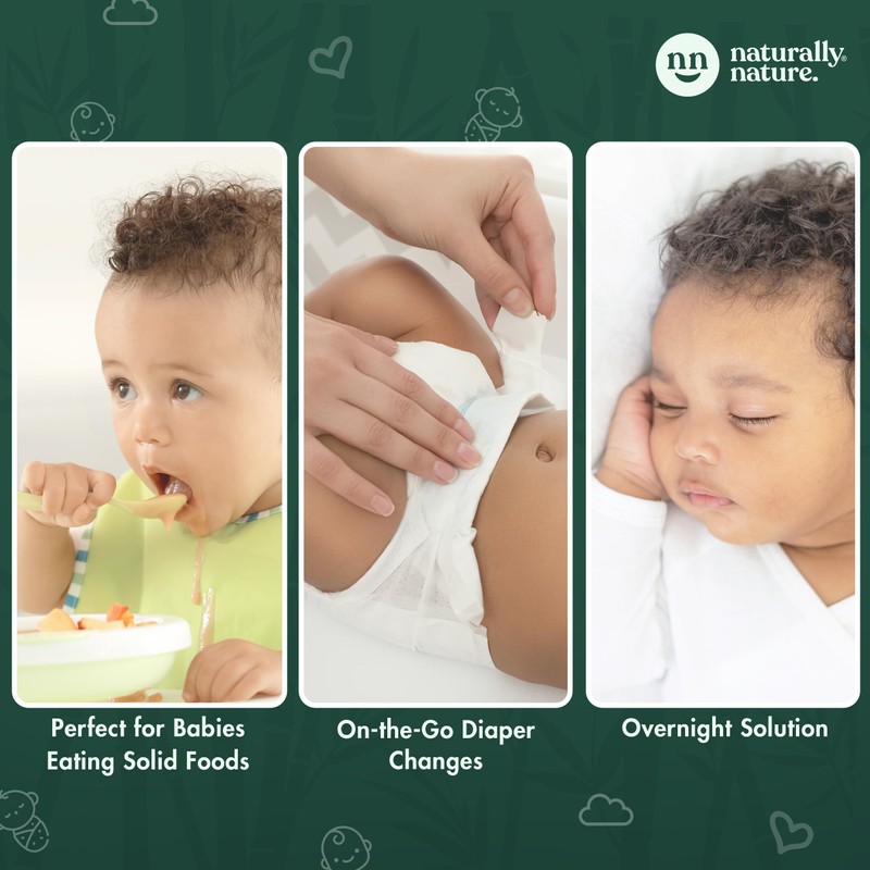 Naturally Nature Disposable Cloth Diaper Liners, Unscented, Fragrance-Free, Chlorine Free