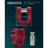 ADTOPI 3/4 inch D Ring Shackle, 70,000lbs MBS 18,000lbs WLL