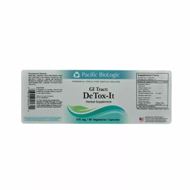 Pacific BioLogic GI Tract: DeTox-It, 90 Vegetarian Capsule - Newest Expiration