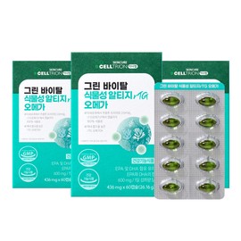 Inner wrap Celltrion Inner Lab Green Vital Vegetable rTG Omega 60 Capsules 3 boxes / 셀트리온 이너랩 그린 바이탈 식물성 rTG 오메가 60캡슐 3박스