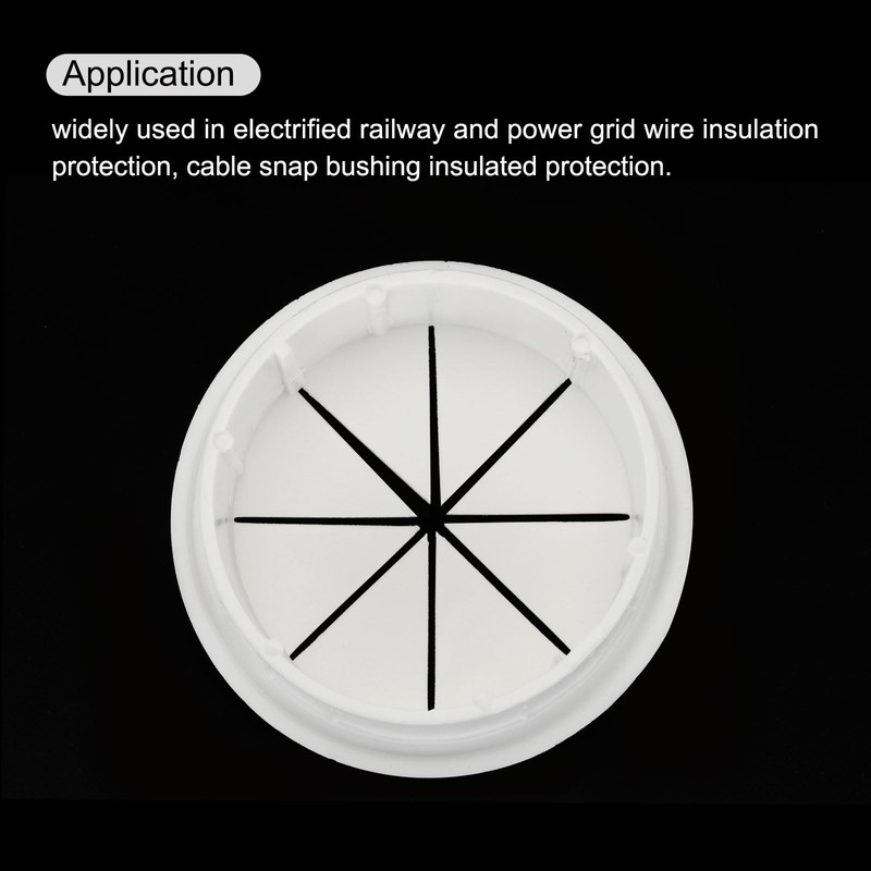 sourcing map 5pcs Cable Hose Snap Bushing Grommet Protector 60mm