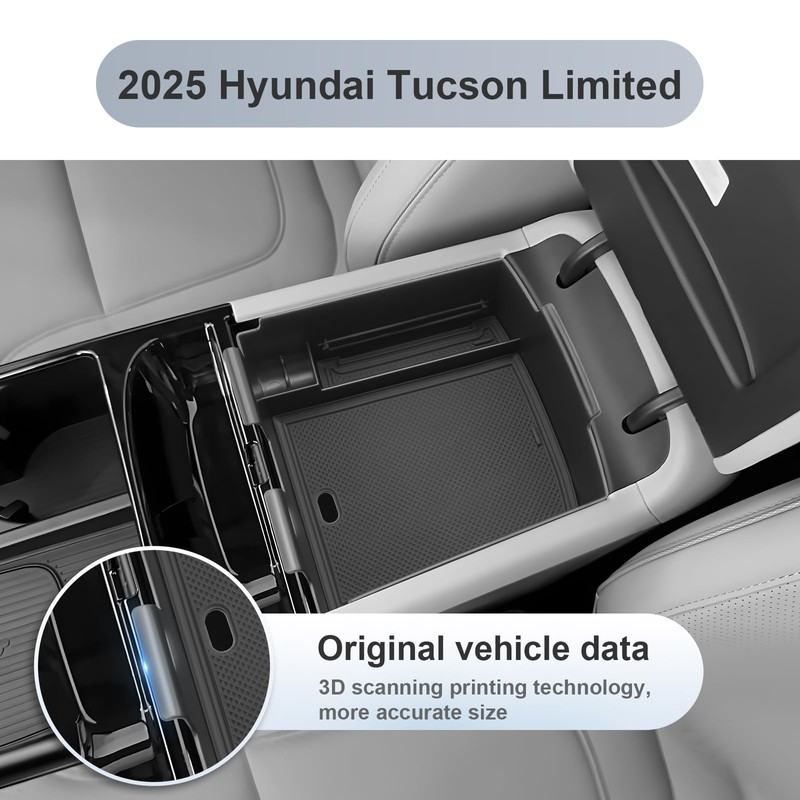 SKTU Central Armrest Organiser Compatible with Hyundai Tucson NX4 2025