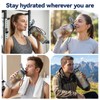 UTEBIT Gray Water Bottle 32oz, Motivational and Leak-Proof Water Cup