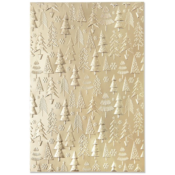 Sizzix 3-D Textured Impressions Embossing Folder-Christmas Tree Pattern by Kath Breen, 665254, Multicolor, One Size