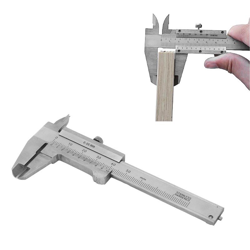 Vernier Caliper Stainless Steel High Accuracy Small Portable Measuring Tool