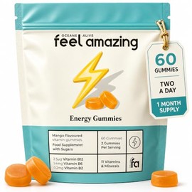 Feel Amazing Energy Complex Gummies - B Vitamins, Vitamin C & D, 60ct