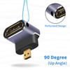 Duttek 8K 90 Degree Micro HDMI to HDMI Adapter, UP