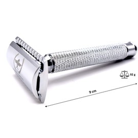 Roman Empire Shaving® Caesar Safety Razor - Elegant Safety Razor for Men and Women - Wet Razor Set Including 20 Razor Blades from Astra, Derby, Shark, Treet - Razor Set