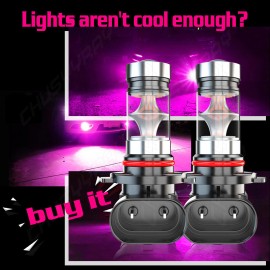 CHUSYYRAY For Jeep Liberty 2008-2012 Pair 9140 9145 H10 LED Fog Driving Light pink-purple