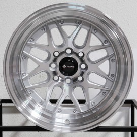 15x8 Vors VR7 4x100/4x114.3 0 Silver Wheel Rim 73.1