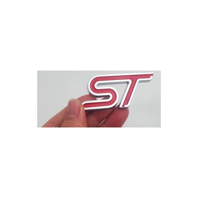 1pcs Metal new ST Car Emblem 3D Racing Decal Sport