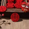 HannaFires 30PCS Traditional Round Mini Double Happiness Wedding Decorations -