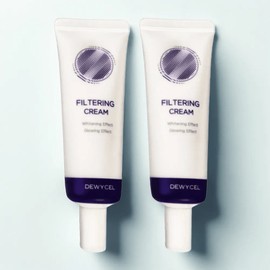 Deweycell Filtering Tone-Up Cream UV Protection 40ml x 2 SPF 50+ Niacinamide / 듀이셀 필터링 톤업 크림 자외선차단 40ml x 2개 SPF 50+ 나이아신아마이드