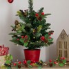 Shining She 20PCS Christmas Artificial Pine Cones, Mini Stimulation Red