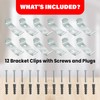 Amazing Drapery Hardware Vertical Blind Bracket Clips for 1-15/16 Inch