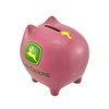 M. CORNELL IMPORTERS John Deere Pink Piggy Bank