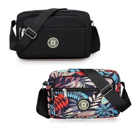 VASA NAMA 2 Piezas Bolso Crossbody Mujer, Bolso Cruzado para Mujer con correa de hombro ajustable y Bolsillo con Cremallera, Moda Bolsas Bandolera para Mujer para uso diario, viajes, trabajo