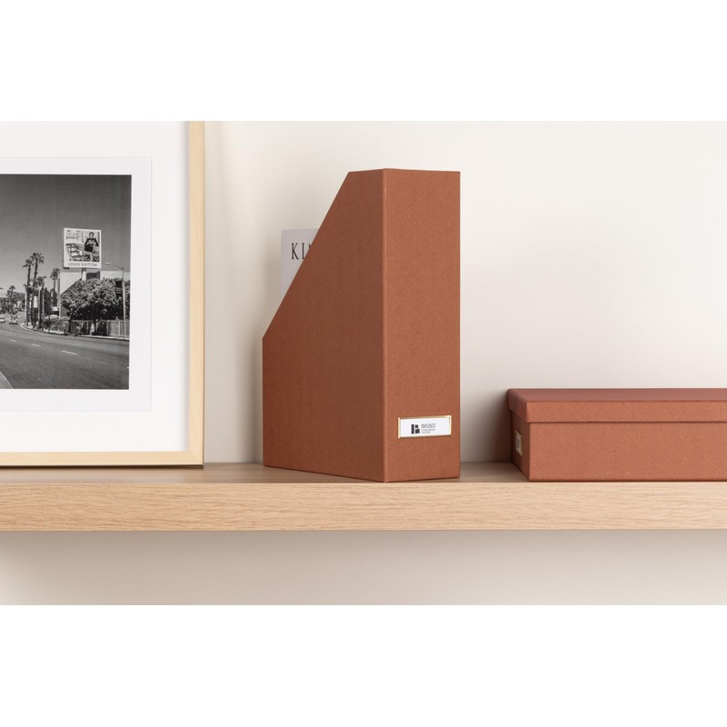 BIGSO VIKTORIA Magazine File with Labelling Label - Magazine Rack