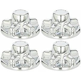 BA Products Set of 4 - Phoenix QT545CHS-x4, ABS Chrome Plated Wheel Cover, HUB Cap FITS Trailer Wheels with 5 Lug Nuts on 4.5 INCH Bolt Pattern