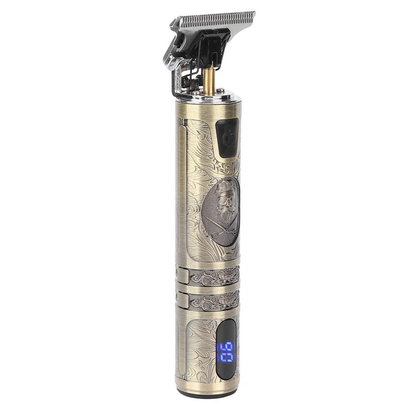 Electric Hair Trimmer Clipper USB Portable Professional Retro Hair Cutting
