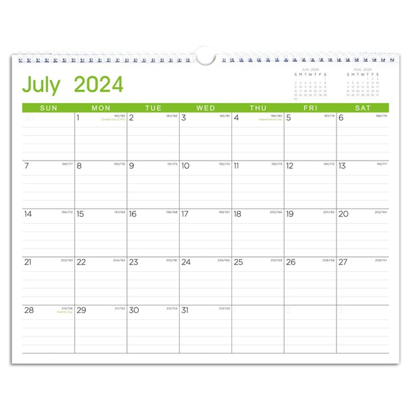 Wall Calendar 2024-2025, Large Monthly Hanging Calendars for Planning &