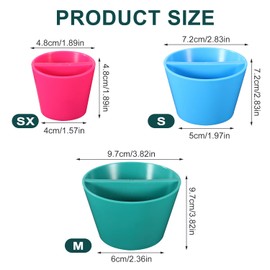 3pcs Rim Cone Pottery Tool, 3 Sizes Ceramic Rim Shaper Cone 3D Printed Pottery Rim Fixing Tools Ceramic Rim Shaper Clay Shaping Tool for Teaching Beginners Artists (XS,S,M)